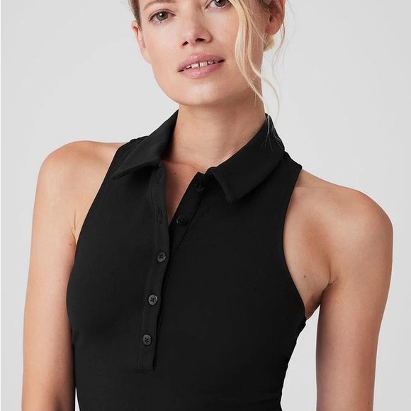 Alo Yoga Charmed tennis dress in black - XS - Picture 2 of 4